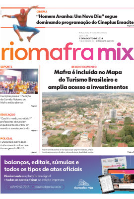 Capa da edição impressa