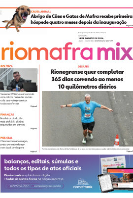 Capa da edição impressa