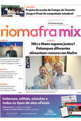 Capa da edição impressa