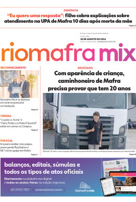 Capa da edição impressa