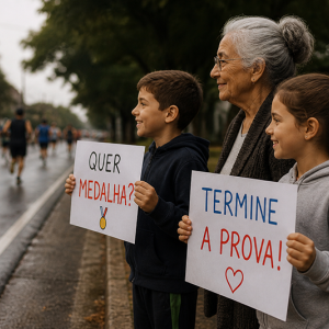 O dia que uma avó e seus dois netos não me deixaram parar