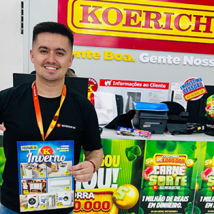 Ofertas em eletrodomésticos, móveis e eletrônicos movimentam o Koerich nesta terça; confira