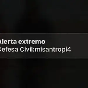 “Misantropia”: entenda alerta misterioso enviado pela Defesa Civil na madrugada