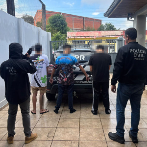 Operação das polícias Civil e Militar prende três integrantes de grupo criminoso