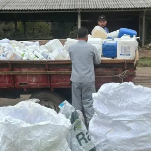 Coleta de embalagens vazias de agroquímicos inicia na segunda-feira em Rio Negro 
