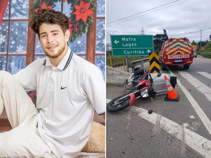 Jovem 21 anos morre após bater em canteiro e placas de trânsito
