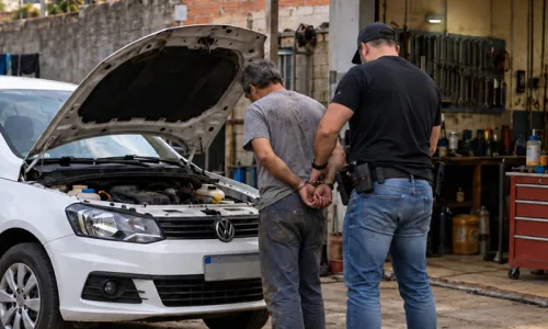 Policiais simulam pane em viatura e prendem mecânico foragido em Rio Negro
