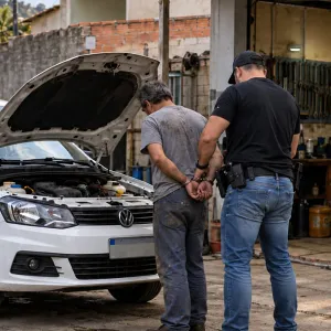 Policiais simulam pane em viatura e prendem mecânico foragido em Rio Negro