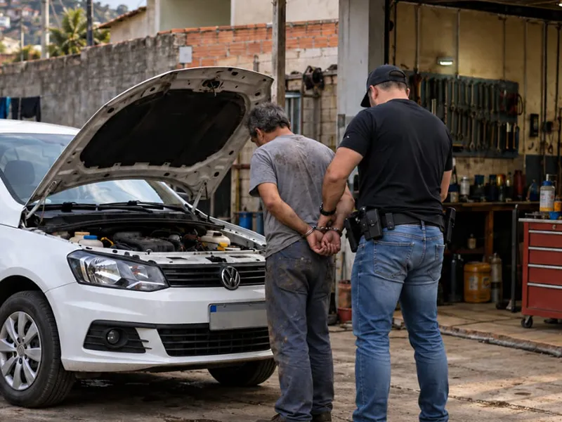 Policiais simulam pane em viatura e prendem mecânico foragido em Rio Negro