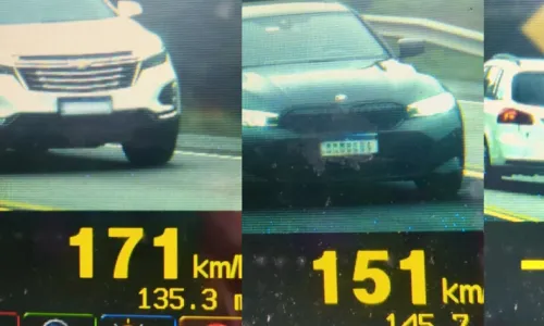 Carro é flagrado a 171 km/h em trecho de 80 km/h em Mafra