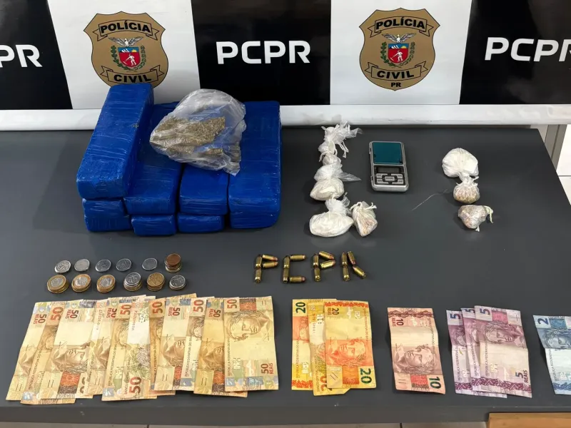 Polícia Civil prende suspeito de tráfico e apreende mais de 5 quilos de drogas em Rio Negro