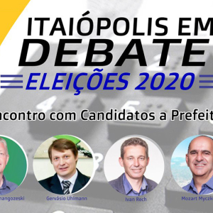 Candidatos a prefeito de Itaiópolis participam de debate na noite de hoje