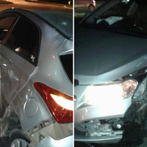 Três veículos se envolvem em engavetamento na BR-280, em Mafra