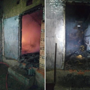 Estufa de fumo pega fogo em Avencal do Saltinho