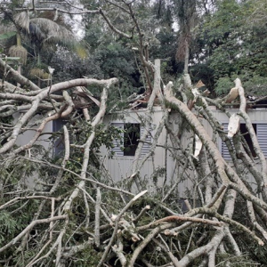 Temporal deixou famílias desabrigadas em Mafra