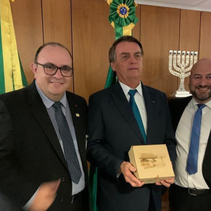 Em Brasília, Emerson Maas é recebido pelo presidente Bolsonaro