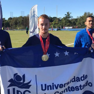 Aluno da UNC conquista medalha no atletismo em competição estadual