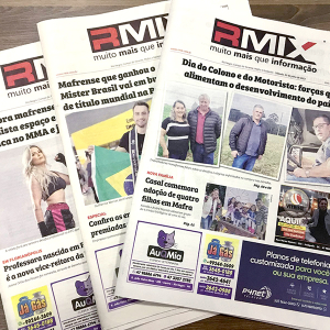 Saiba onde encontrar o jornal impresso do Riomafra Mix