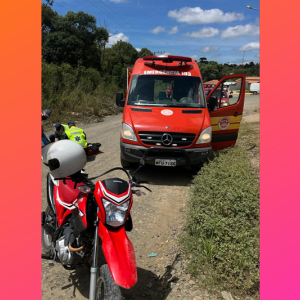 Homem de 59 anos fica ferido após cair de moto no Imbuial