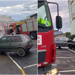 Bombeiros combatem incêndio em Uno no Centro de Mafra