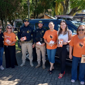 PRF participa de campanha de conscientização sobre violência contra a mulher