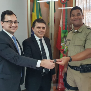 Polícia Militar recebe viatura com recursos do fundo de penas alternativas do MP