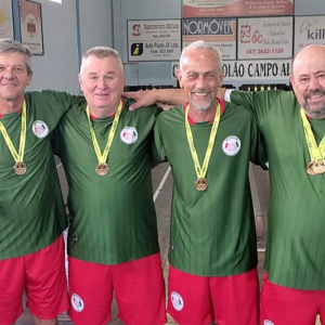 Clube de bolão 23 do Zeppelin é campeão dos Jogos Abertos da Terceira Idade