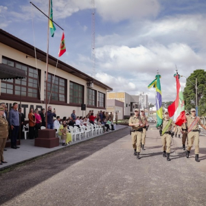 Homenagens marcam as comemoração do primeiro aniversário do 38° Batalhão da Polícia Militar