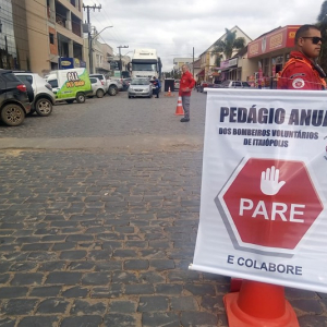Bombeiros Voluntários promovem pedágio solidário nesta segunda-feira
