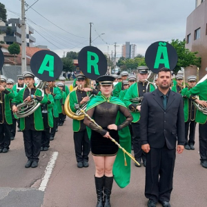 Banda marcial do Barão de Rio Negro ganha 4 títulos em concurso interestadual