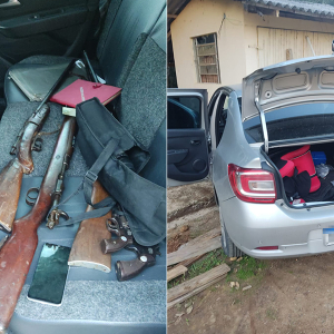 Assalto termina com perseguição, troca de tiros e homem preso