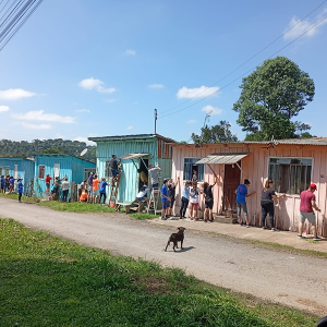 Riomafra recebe mais de 500 jovens em viagem missionária com ações sociais